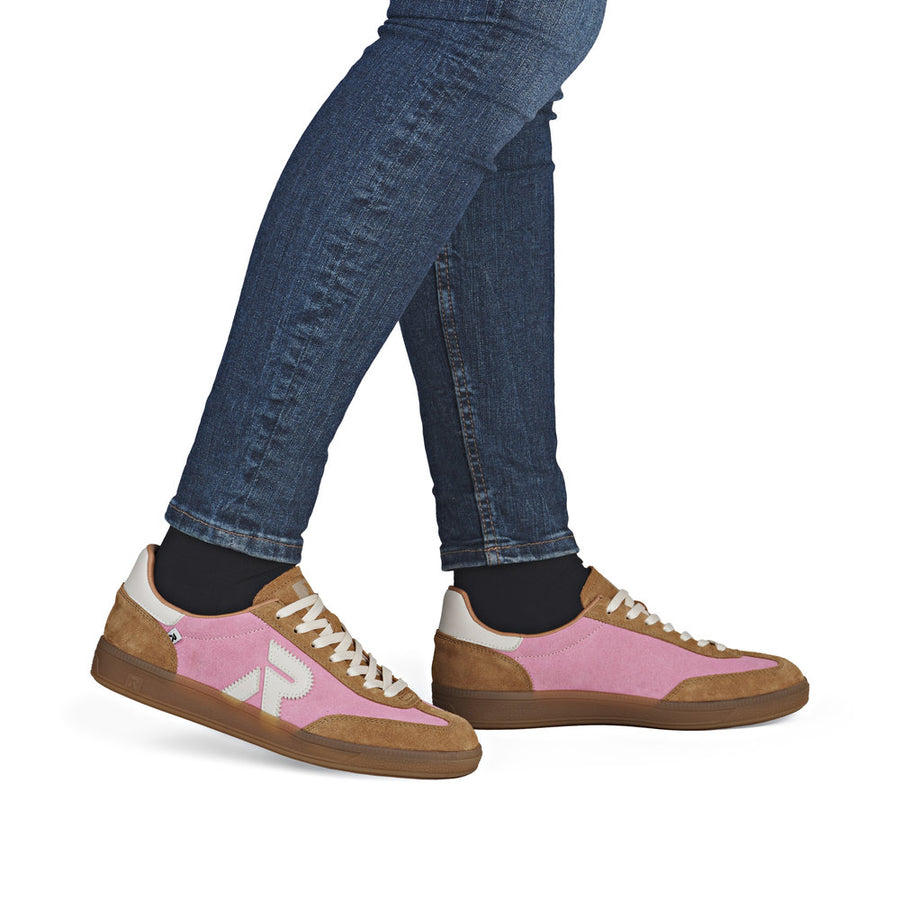 Rieker W2200-32 Womens Wide Fit Pink Sneakers