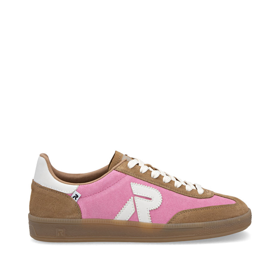Rieker W2200-32 Womens Wide Fit Pink Sneakers