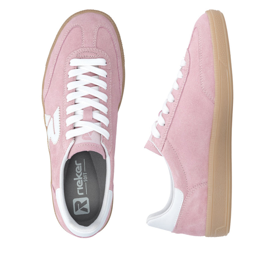 Rieker W2200-34 Pink Wide Fit Sneakers