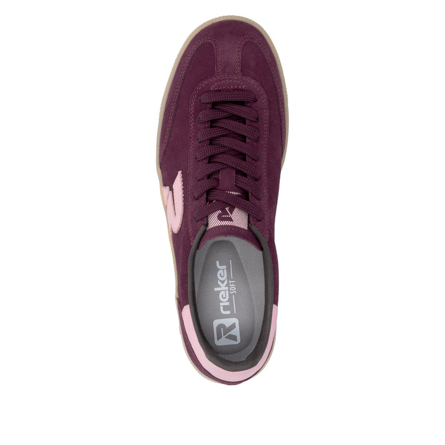 Rieker W2200-36 Red Trainers