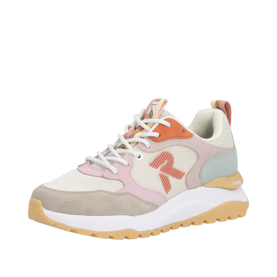 Rieker W2506-61 Cream/Pink Sneakers