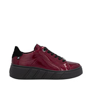 Rieker W2601-35 Womens Red Patent leather Sneakers