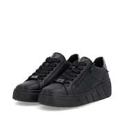 Rieker W2605-02 Womens Black Sneakers