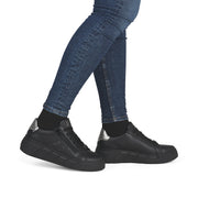 Rieker W2605-02 Womens Black Sneakers