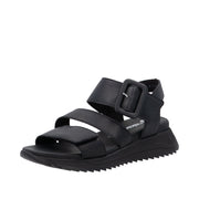 Rieker Sport W2950-00 Black Leather Sandals