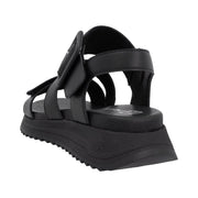 Rieker Sport W2950-00 Black Leather Sandals