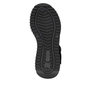 Rieker Sport W2950-00 Black Leather Sandals