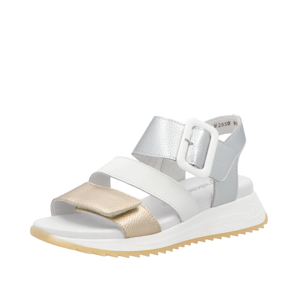 Rieker Sport W2950-90 Gold Leather Sandals