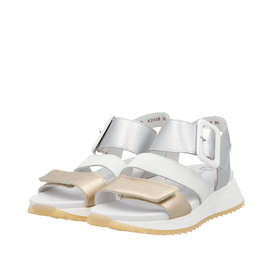 Rieker Sport W2950-90 Gold Leather Sandals