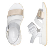 Rieker Sport W2950-90 Gold Leather Sandals
