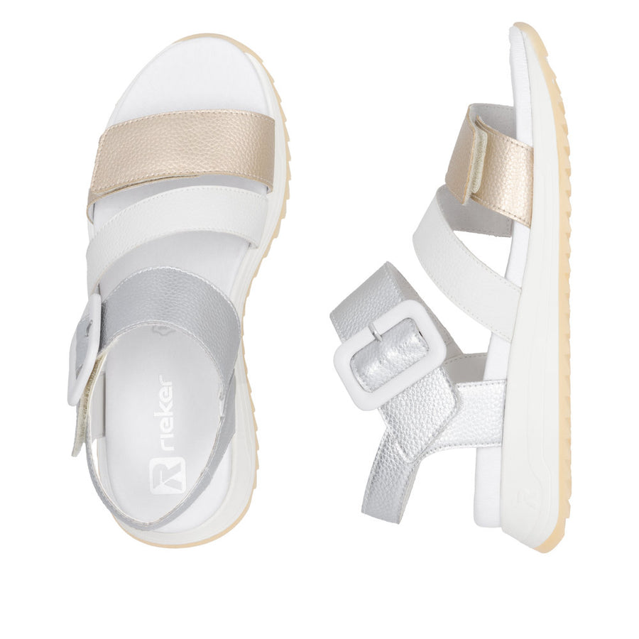 Rieker Sport W2950-90 Gold Leather Sandals