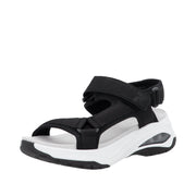 Rieker Sport W3151-01 Black Vegan Sandals