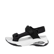 Rieker Sport W3151-01 Black Vegan Sandals