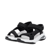 Rieker Sport W3151-01 Black Vegan Sandals