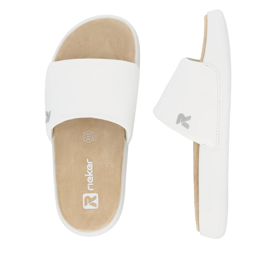 Rieker Sport W3250-80 White Sandals