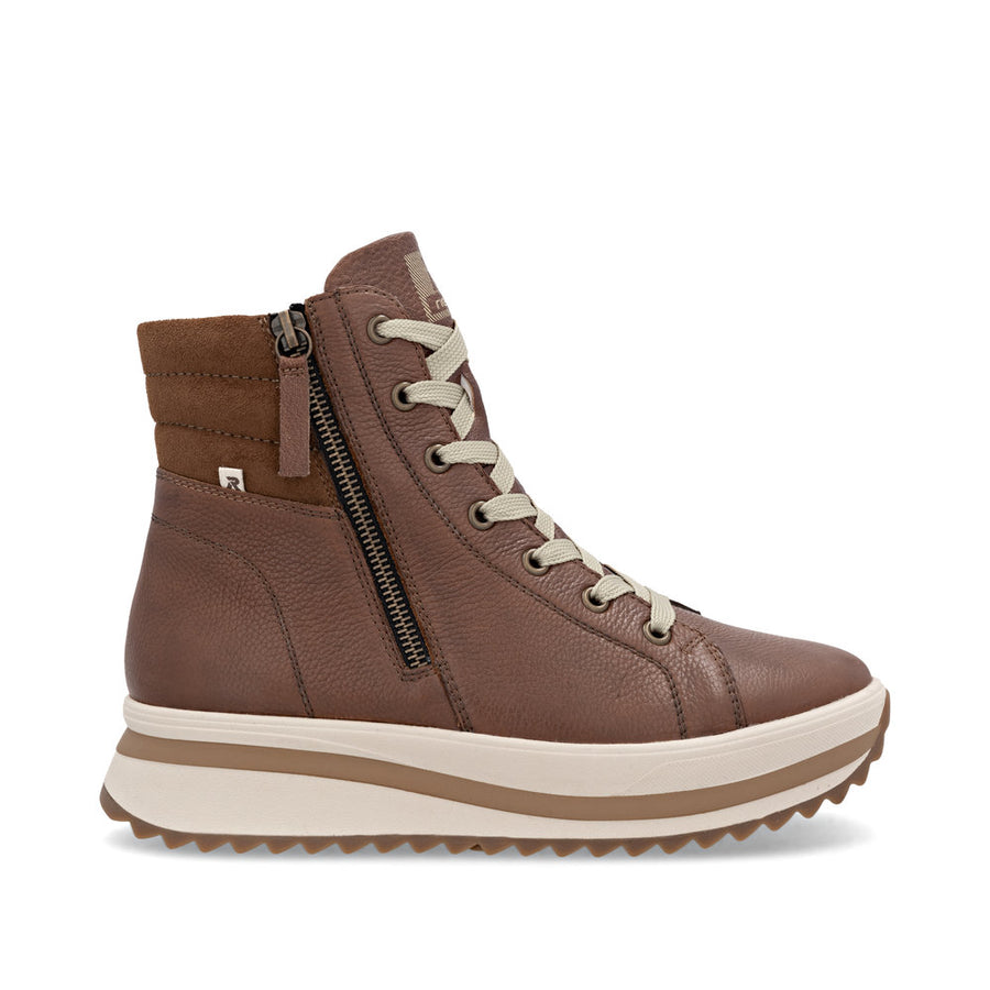Rieker W3870-24 Womens Brown Chunky Boots