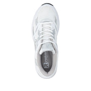 Rieker W4200-81 White/Silver Mesh Wide Fit Trainers