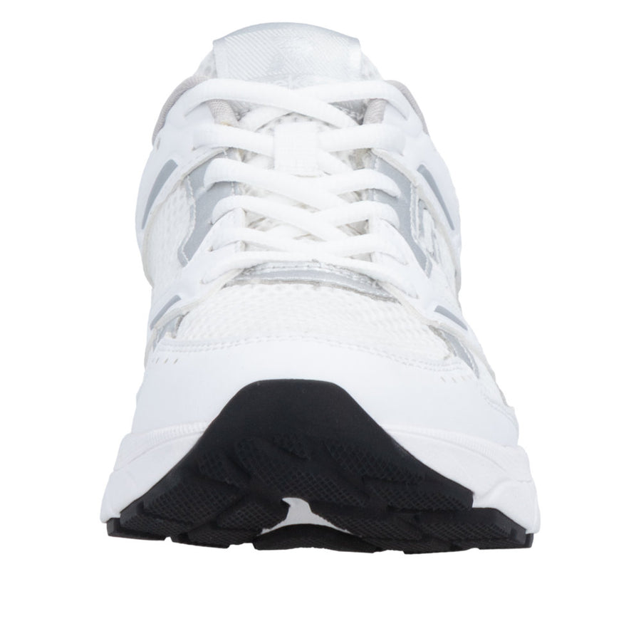 Rieker W4200-81 White/Silver Mesh Wide Fit Trainers