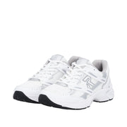 Rieker W4200-81 White/Silver Mesh Wide Fit Trainers