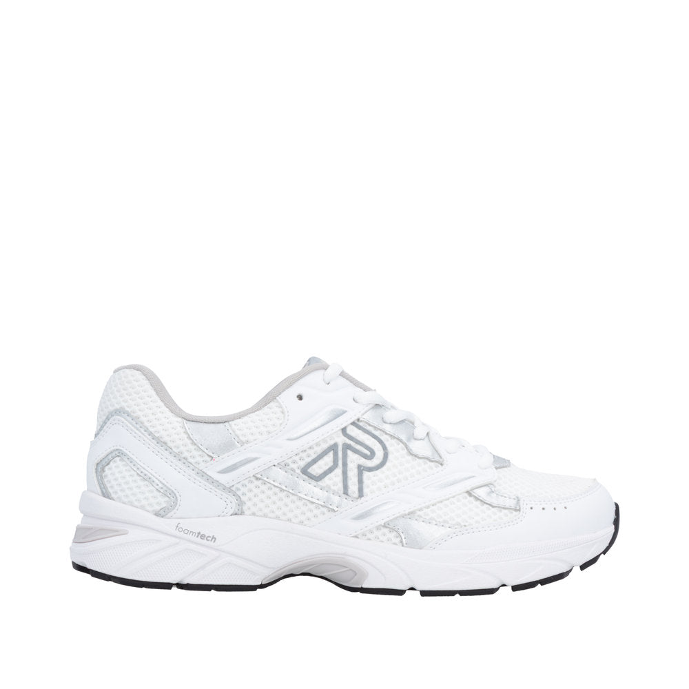 Rieker W4200-81 White/Silver Mesh Wide Fit Trainers