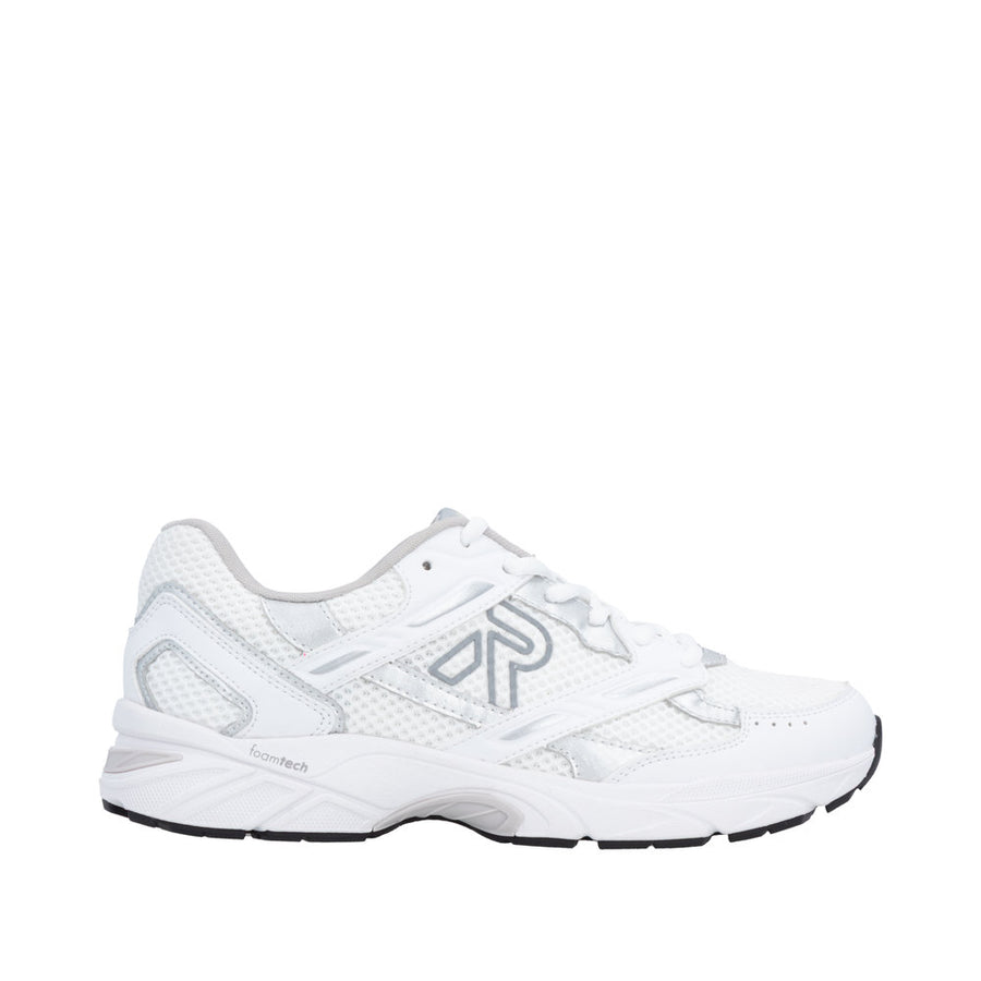 Rieker W4200-81 White/Silver Mesh Wide Fit Trainers