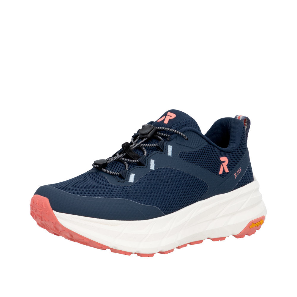 Rieker W4502-14 Navy Water Resistant Wide Fit Trainers