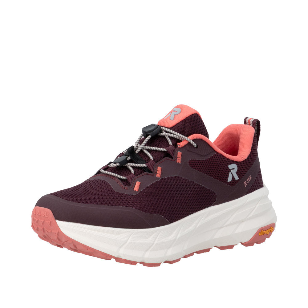 Rieker W4502-30 Purple Water Resistant Wide Fit Trainers