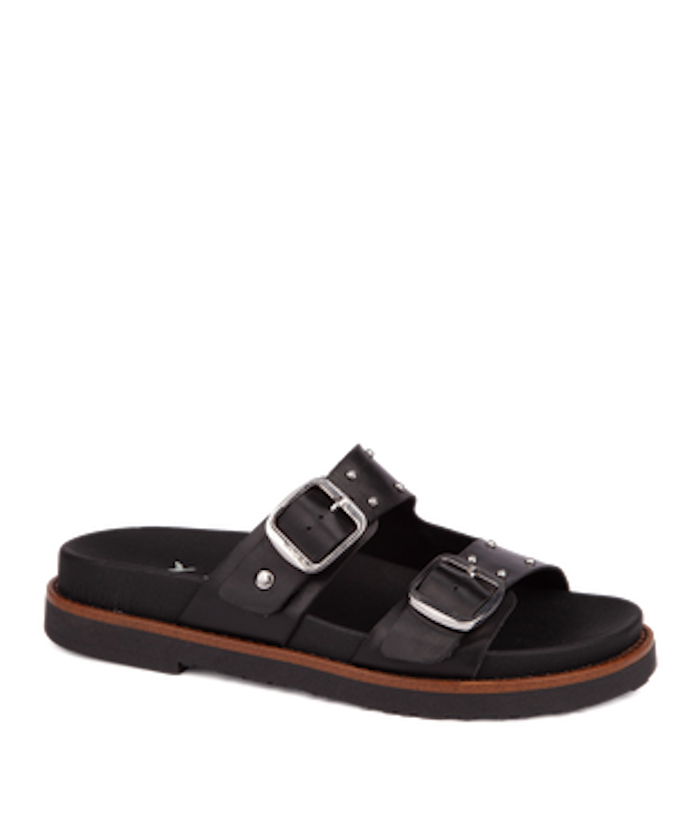 Pikolinos Aitana W7Z-0939 Black Flat Sandals