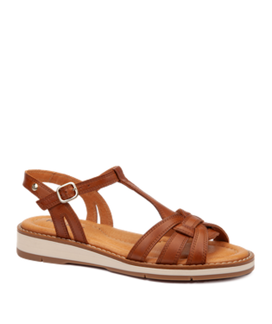 Pikolinos Roquetas W9B-0789 Brandy Flat Sandals