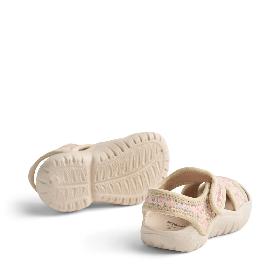 Wheat Sandal Bani - WF804-02 2526 Powder Flowers And Seashells