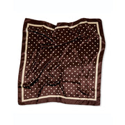 Chalk Wren Scarf - Small Spot - Brown