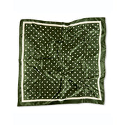 Chalk Wren Scarf - Small Spot - Pine Green