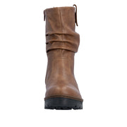Rieker X9155-24 Brown Warm Lined Wedge Boots