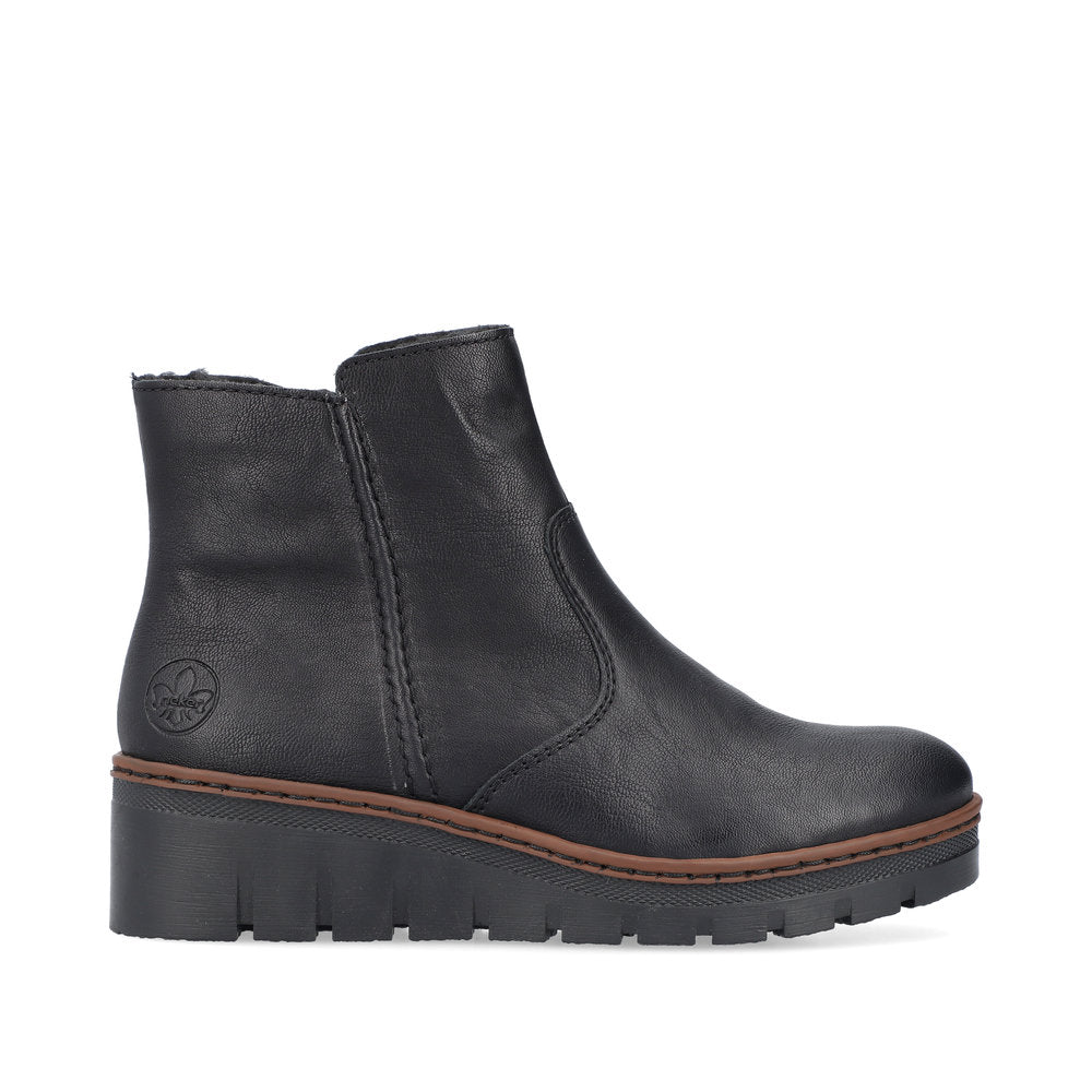Rieker X9165-00 Womens Warm Lined Black Boots