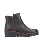 Rieker X9165-25 Brown Warm Lined Wedge Boots