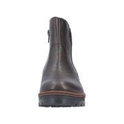 Rieker X9165-25 Brown Warm Lined Wedge Boots