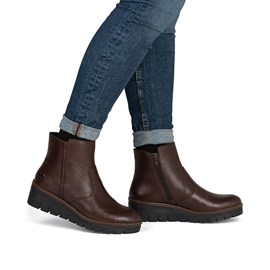 Rieker X9165-27 Womens Warm Lined Brown Boots