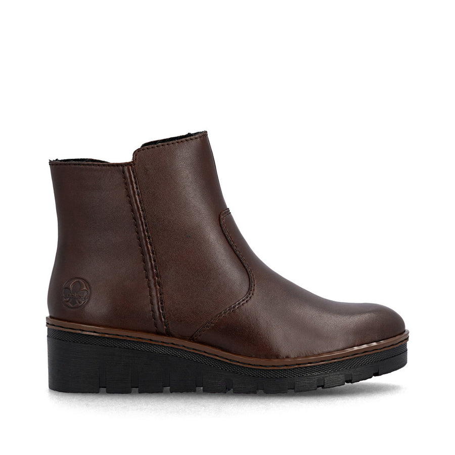 Rieker X9165-27 Womens Warm Lined Brown Boots