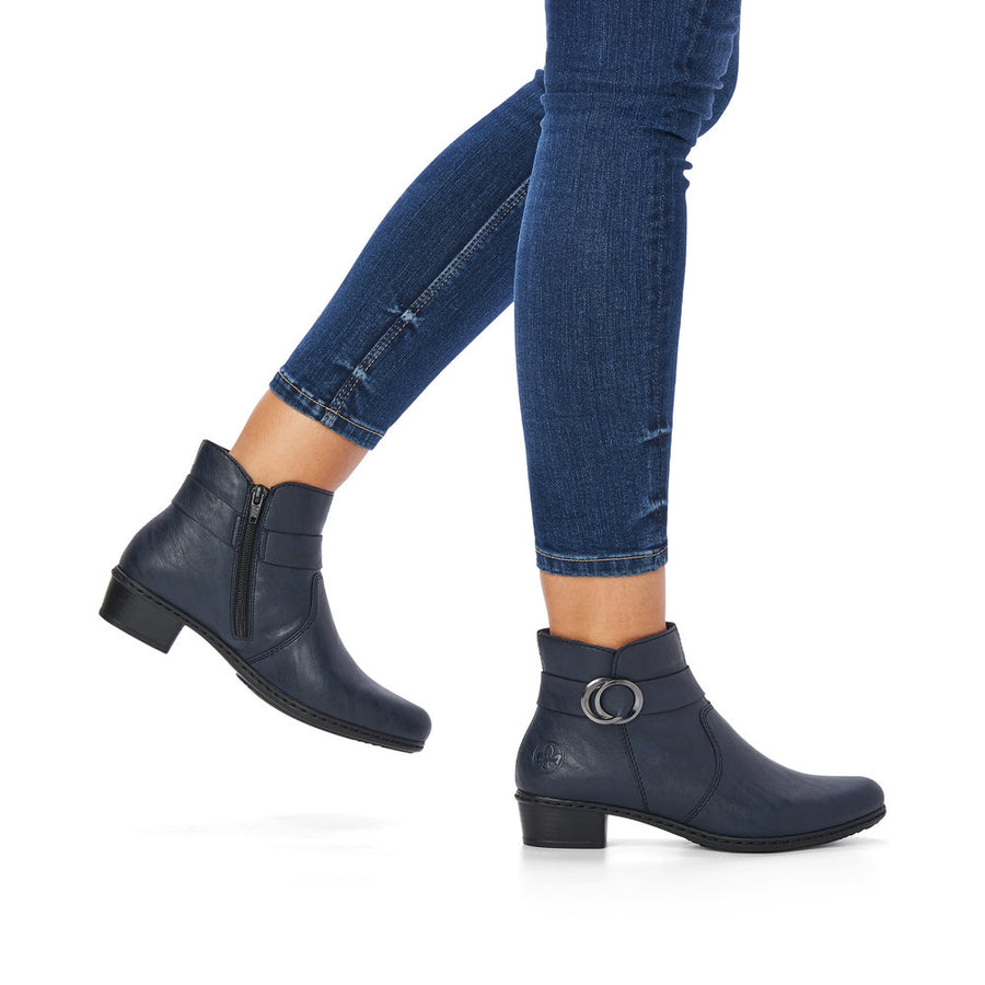 Rieker Y0775-14 Womens Blue Boots