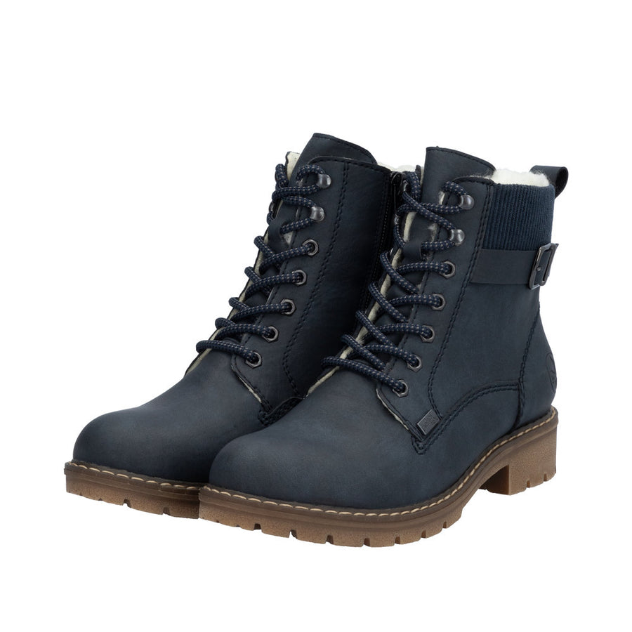 Rieker Y9102-14 Navy Water Resistant Boots