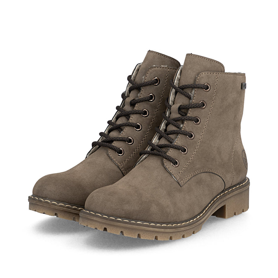 Rieker Y9103-24 Womens Brown waterproof Warm Lined Boots