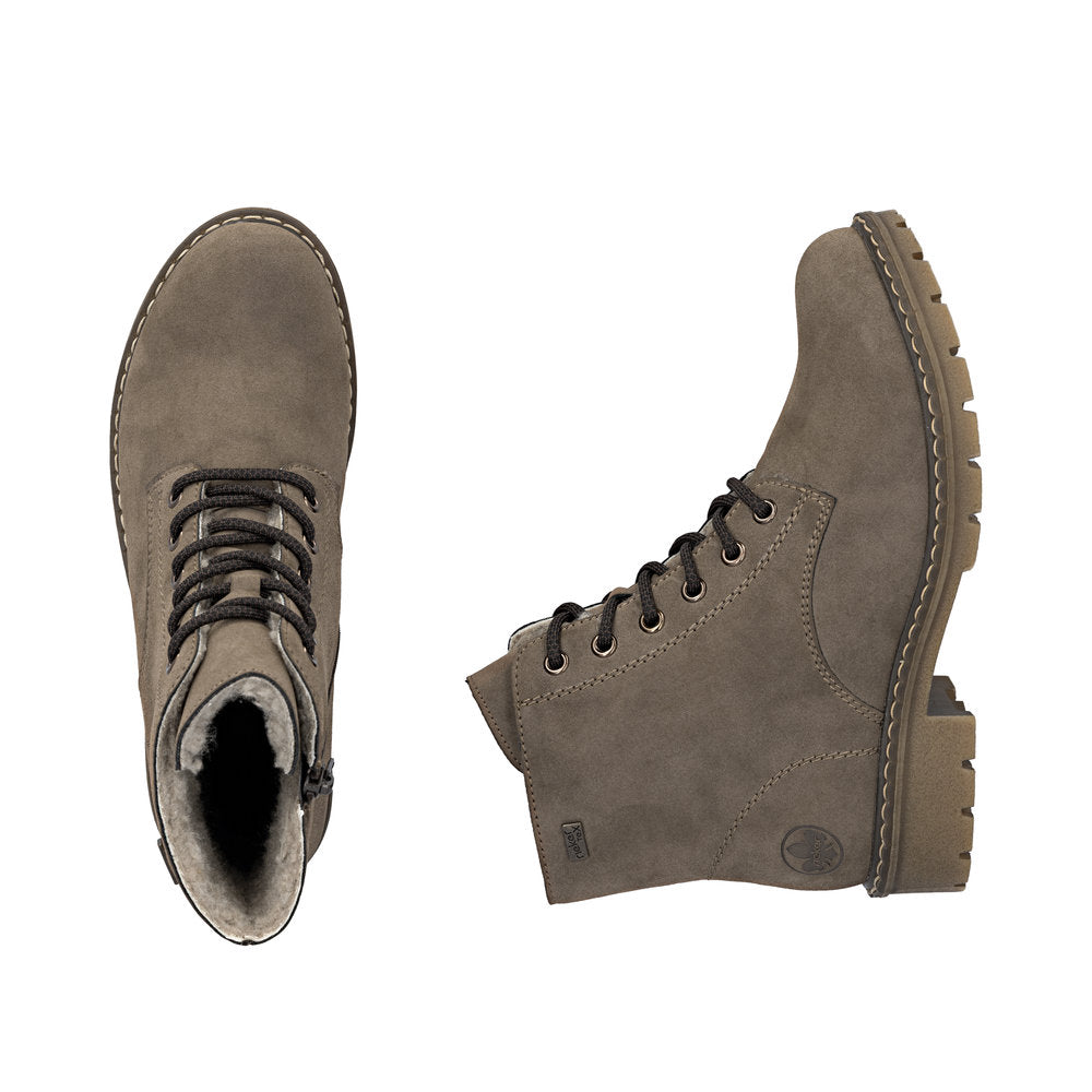 Rieker Y9103-24 Womens Brown waterproof Warm Lined Boots