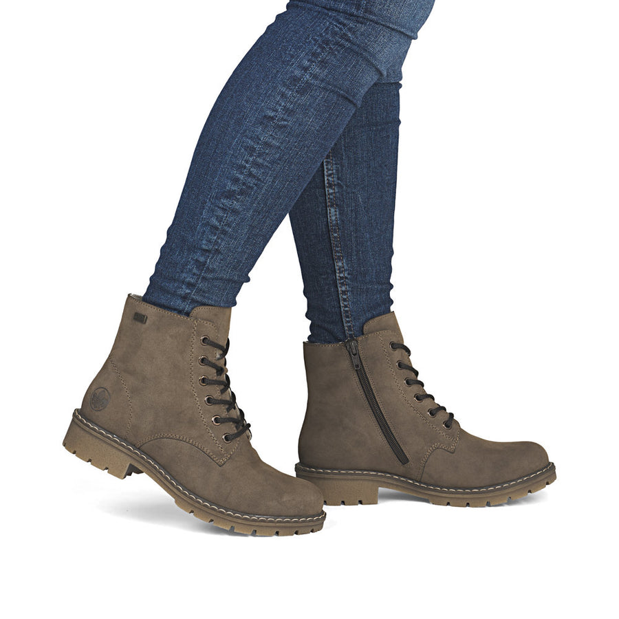 Rieker Y9103-24 Womens Brown waterproof Warm Lined Boots