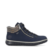 Rieker Z4263-14 Womens Water Resistant Blue Boots