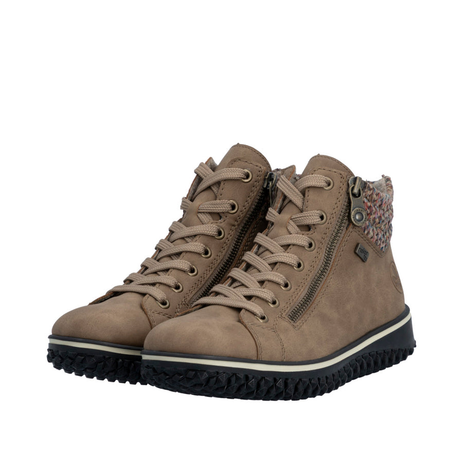 Rieker Z4263-20 Brown Water Resistant Boots