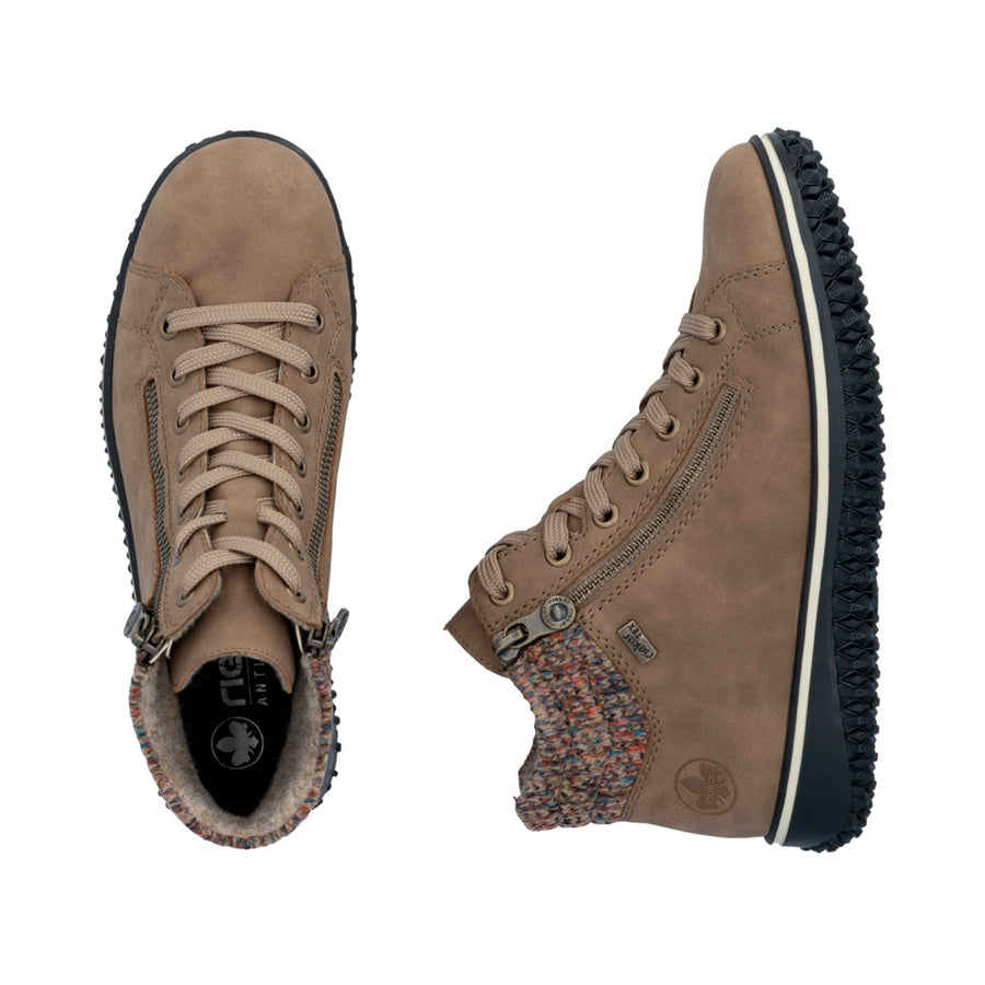 Rieker Z4263-20 Brown Water Resistant Boots