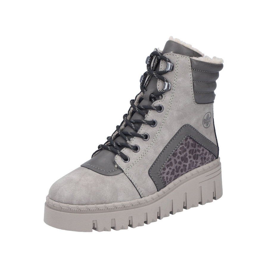 Rieker Z8904-40 Grey Warm Lined Boots