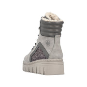 Rieker Z8904-40 Grey Warm Lined Boots
