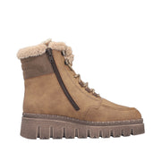 Rieker Z8906-20 Oat Water Resistant Warm Lined Boots