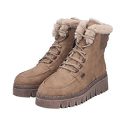 Rieker Z8906-20 Oat Water Resistant Warm Lined Boots